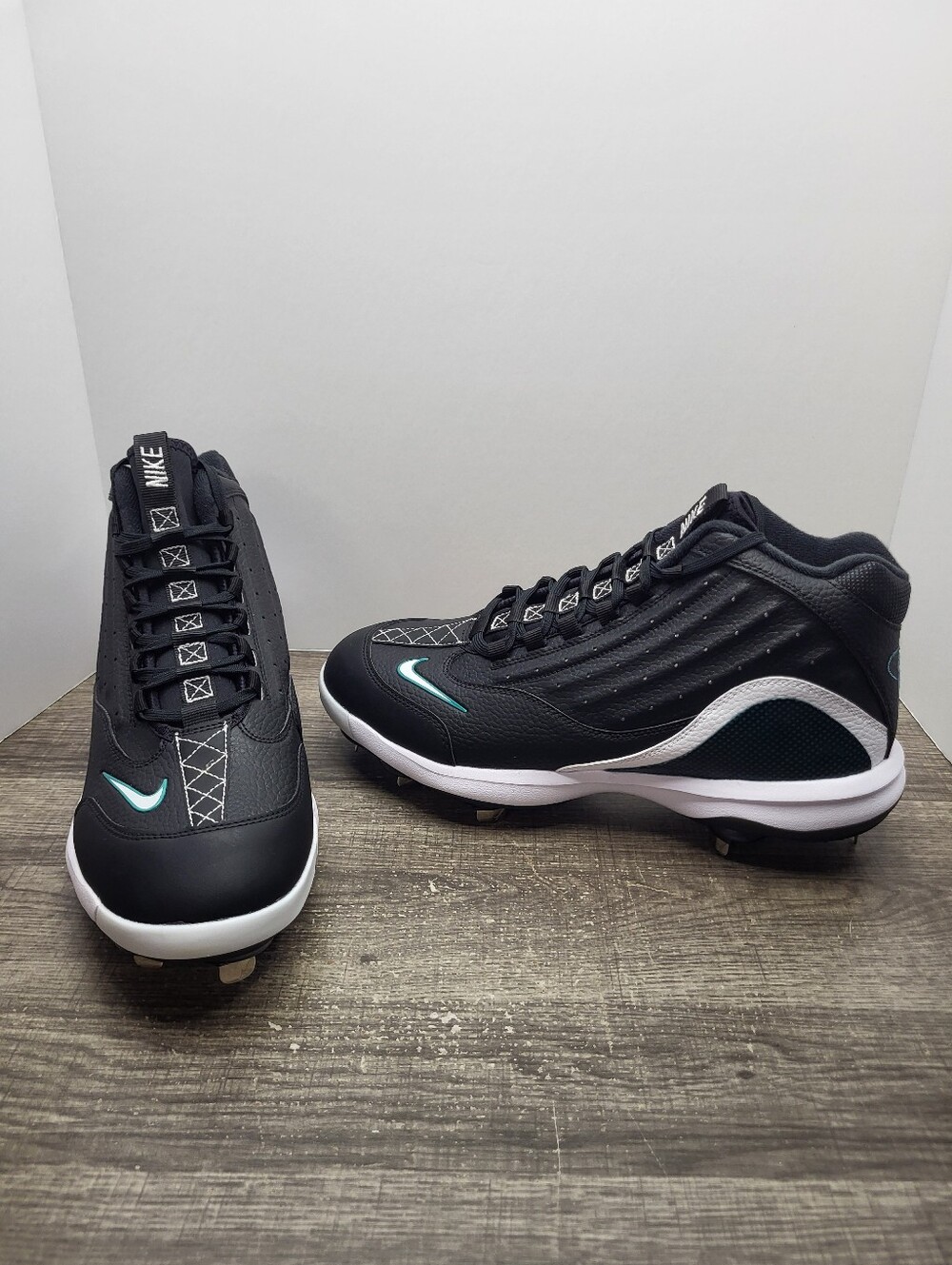 Nike Griffey 2 Freshwater Mens Sz 10 Black Metal Baseball Cleats HQ1792-001 New